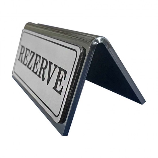Rezerve Yazısı - Masa Üstü Rezerve - Gümüş Rezerve Yazısı - Masa Üstü Rezerve - Gümüş